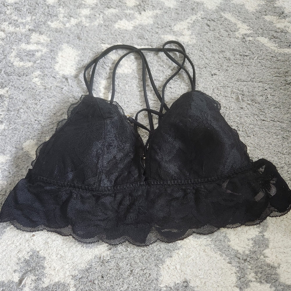 PINK lace bralette
